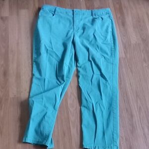 Blue Chinos with Flat Front Design